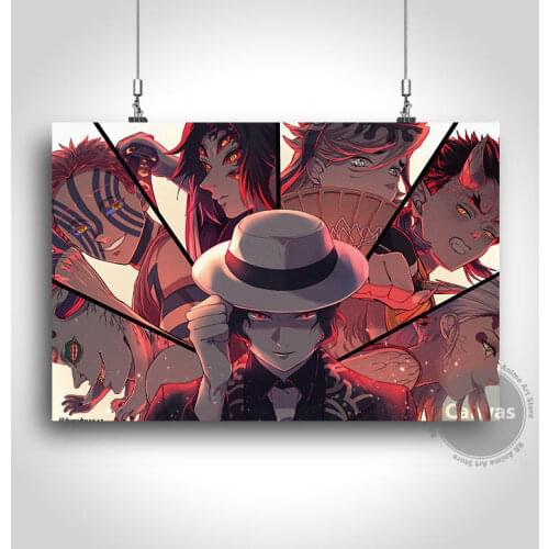 Canvas Anime Muzan Demon Slayer Pictures Home Manga Decoration Paintings Poster HD Prints Wall Art Modular Living Room