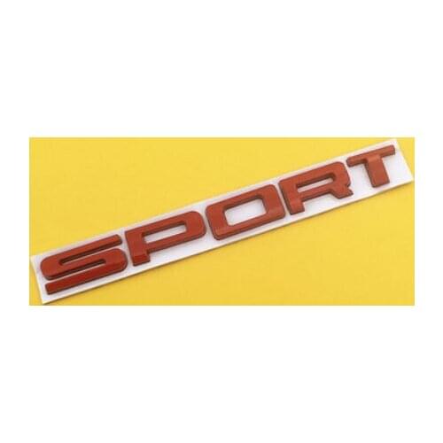 Metal Red Sport Racing Logo Car Trunk Tailgate Emblem Badge Decals Sticker Car Accessories