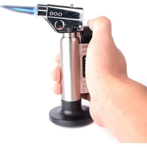 Refillable Inflatable Lighter Spray Gun Welding Torch Metal Straight Into The Lighter Smoke Accesoires Gadgets for Men Briquet