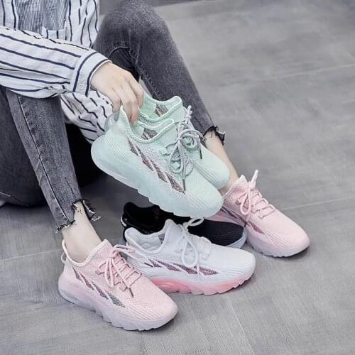 2021 New Summer New Womens Running Shoes Tennis Shoes Lightweight Rubber Sports Casual Shoes All-match