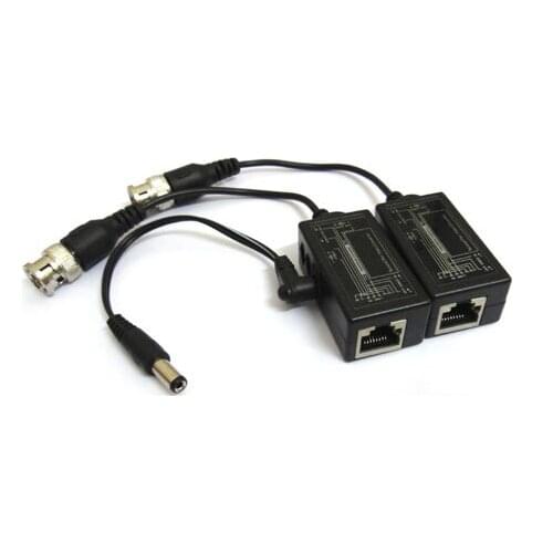 One pair CCTV Equipment BNC Video Balun Transceiver RJ45 UTP cable for Security Camera