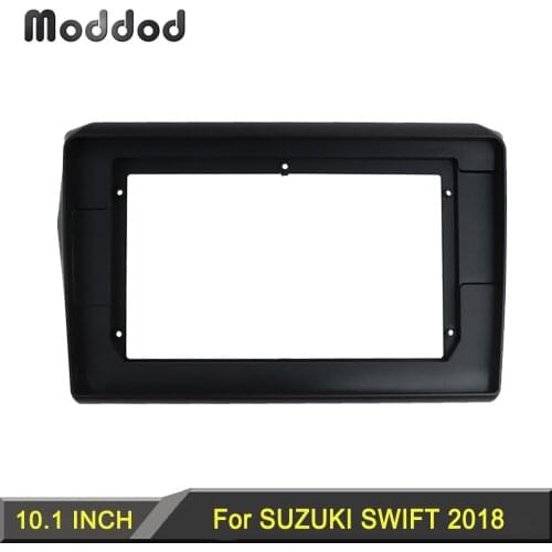 Radio Fascia fit for SUZUKI SWIFT 2018 10.1 Inch Stereo Panel Double Din Dash Refitting Installation Trim kit Frame Audio Bezel