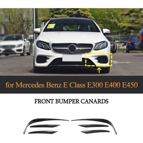 Carbon Fiber Front Bumper Fender Trim Air Vent For Mercedes-Benz E Class W213 E250 E300 E400 Sport Sedan 2017 2018 2019