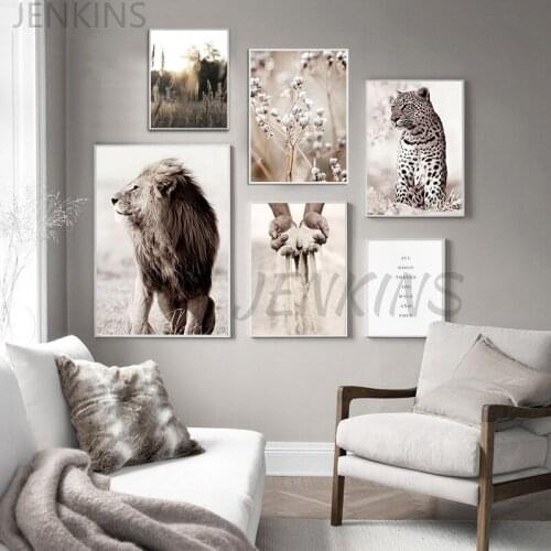 Landscape Animal Flower Modern Nordic PosterCanvas Print Poster Painting PictureHome Decoration for Livingroom Bedroom Jenkins