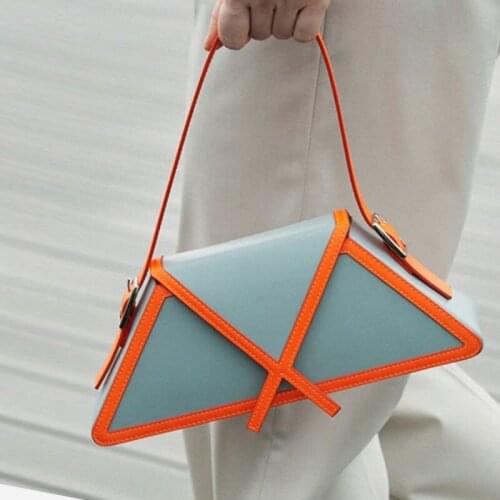 Simple PU Leather Underarm Bag 2021 New Fashion Single Shoulder Bag High Quality Handle Lady Bag