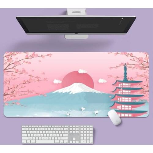 Pink Cherry Natural Rubber Gaming mousepad Desk Mat Large gaming laptop XL non-slip rubber office computer mouse pad