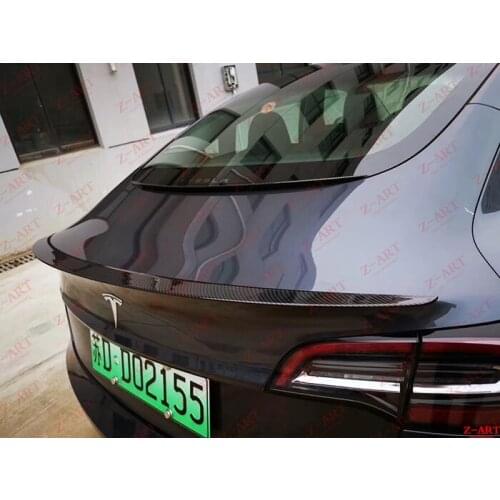 Z-ART carbon fiber rear boot spoiler for Tesla model 3 carbon fiber rear spoiler for Tesla Model 3 carbon fiber roof spoiler