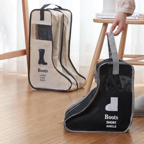 1pc Portable Shoes Storage Bag Travel Dustproof Waterproof Shoes Bags Long Boots Organizer Bag Foldable Shoes Covers Storage