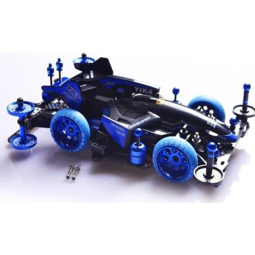 YANGKAI Dream Of The Soul Self Made Mini 4WD Car Model YIKA YANG KAI Blue (Not Assembled)