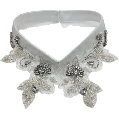 Jewelry Decorative False Collar Necklace Dickey Beading Leaves Choker Half Shirt