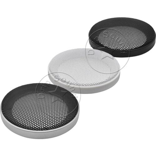 For 3" inch Car Audio Speaker Conversion Net Cover Decorative Circle Metal Mesh Grille 106mm Black/White/Silver