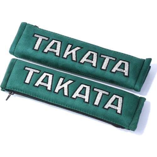 2inch/50mm JDM Style Cotton Seat Belt Cover Soft Harness Pads Shoulder Pad for Universal Car with Zipper