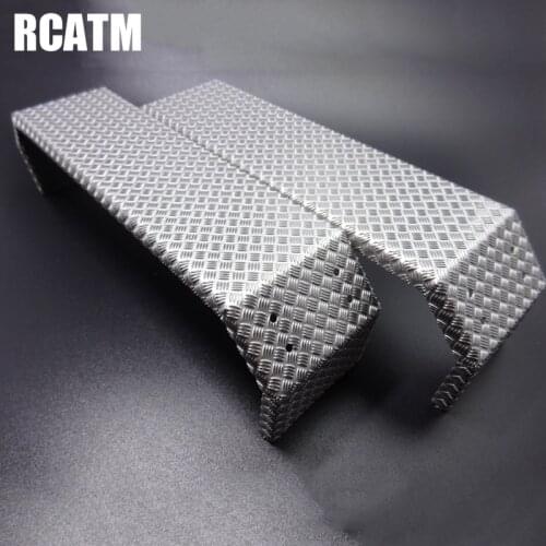 1 Pair Metal Non-slip Grain Rear Double Axle Fender For 1/14 Tamyia Rc Truck Dump Scania Actros MAN R620 3363 1851