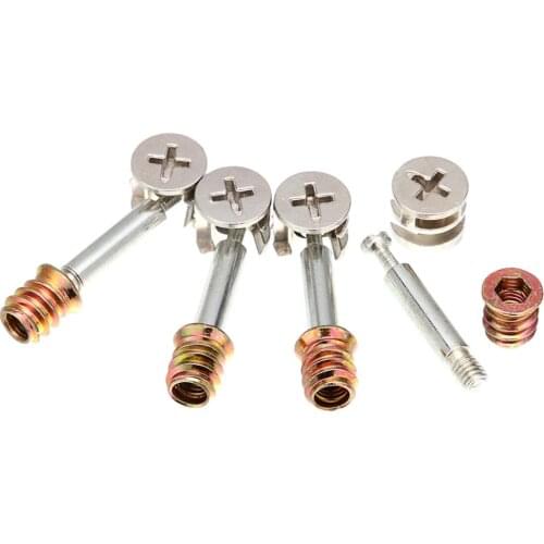 50pcs 3 in1 Furniture screws furniture connector eccentric wheel accessories assembled hammer screws