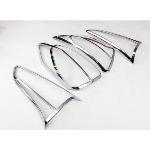 ABS Chrome Rear Head Light Lamp Cover Headlight Taillight Cover Trim For 2015 2016 Hyundai Tucson