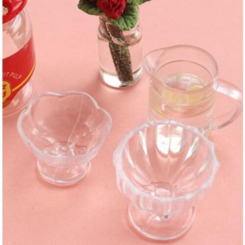 Hands-on Ability Doll Accessories Dollhouse Wine Coffee Glasses Cups for Indoor