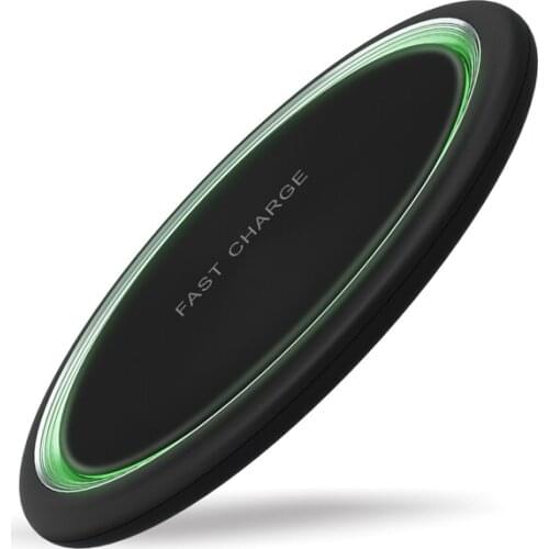 Qi Wireless Chargers For iPhone 12 11 XS 8 Samsung Note 10 9 S20 S10 Plus 15W Ultra Thin Fast Charging Mobile Phone Charger Pad