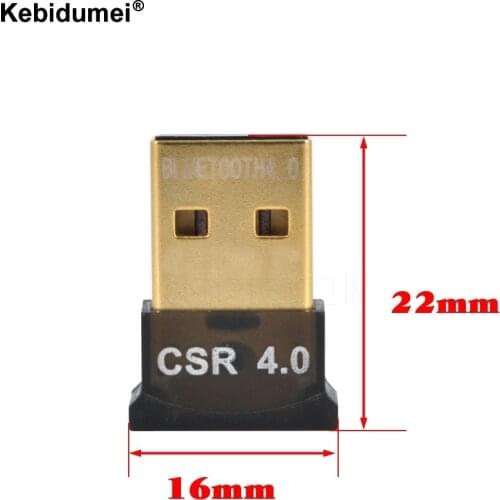 Kebidumei USB Bluetooth V4.0 Adapter Dual Mode Wireless Dongle 3Mbps Bluetooth Computer Adapter