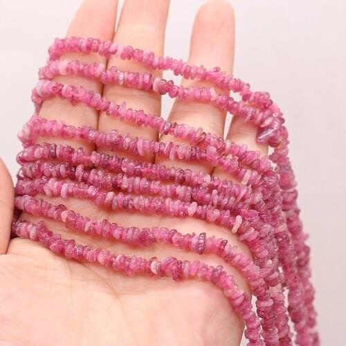 Natural stone Beads Irregular Shaped Strawberry Crystal Gravel Beaded For Jewelry Making DIY Bracelet Necklace Accessories