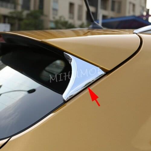 Chrome Rear Spoiler Window Molding Trims Cover For Nissan 2014-2020 Qashqai J11, 2017-2021 Rogue Sport