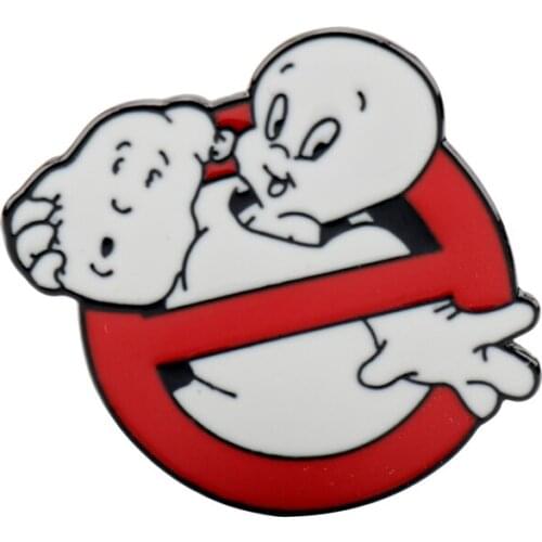 Movie Ghostbusters Enamel Pin Brooch Master Ghost Figure Shape Brooches Jewelry Funny Lapel Pin Badge Gift For Friends