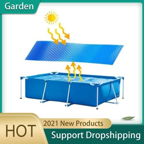 Square Solar Tarpaulin Rectangular Swimming Protection Pool Cover Solar Tarpaulin Rectangular Swim Reel Pool Mat For Frame Pool