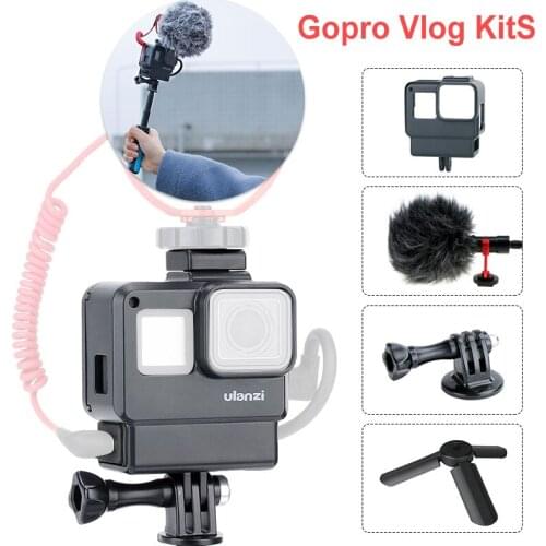 Vlog Gopro Kits Gopro Case + Mini tripod + Adapter for GoPro Hero 7 6 5 Vlogging gopro accessories action camera accessories