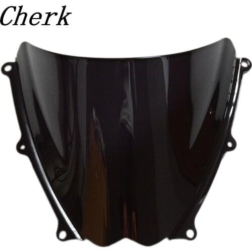 New Black Motorcycle Double Bubble Windshield Fairing Windscreen Screen For Suzuki GSXR 1000 K7 2007-2008 GSX-R 1000