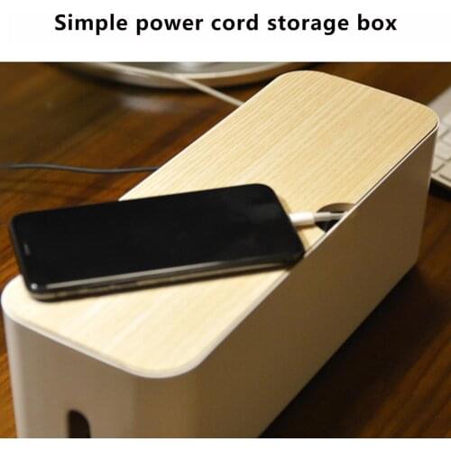 Wire Management Wire Case Cable Storage Box Power Strip Anti Dust Charger Socket Organizer Network Line Storage Bin Charger