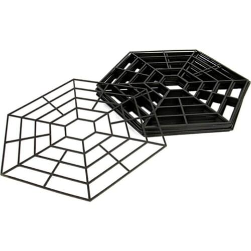 Plastic Net Pool Protector Fish Screen Guard Cover PP Good Grid Permeability 30 Connecting Hooks Protection Floating