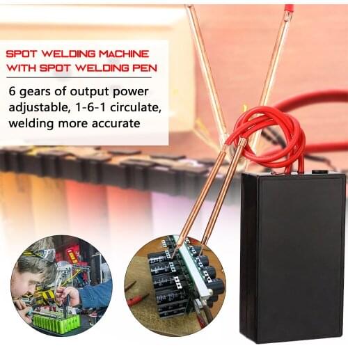 Spot Welder Portable 6 Gears Adjustable Mini Spot Welding Machine For 18650 Battery Spot Welder Spot Welding Machine Tool Kit