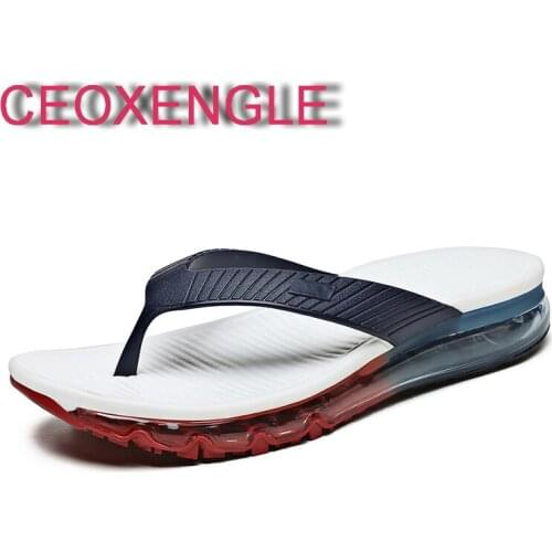 Men Thick Platform Slippers Summer Beach Tpu Soft Sole Slide Sandals Leisure Men Indoor Bathroom Anti-Slip Outdoor Casual Shoes
