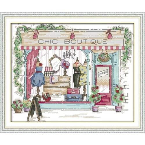 Chic Boutique cross stitch kit cartoon 14ct 11ct count print canvas stitching embroidery DIY handmade needlework