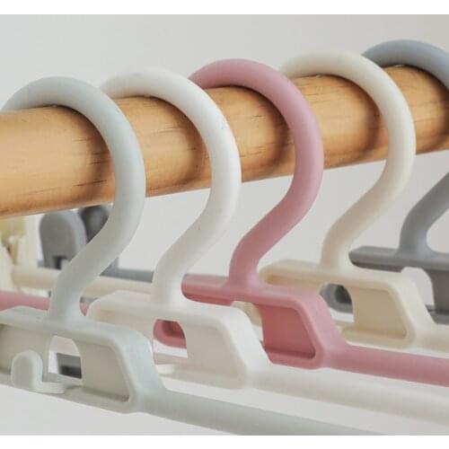 New Pants Folder Plastic Pants Rack Pants Clip Hangers Can Be Rotated To Adjust Home Childrens Adult Pants Trousers Rack