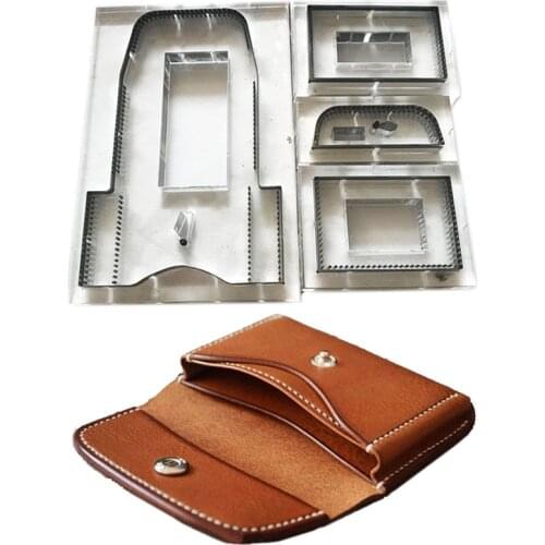 Japan Steel Blade DIY Leather Craft Small Coin Bag Wallet Wooden Die Cutting Knife Template Mould Hand Punch Tool 110*75mm