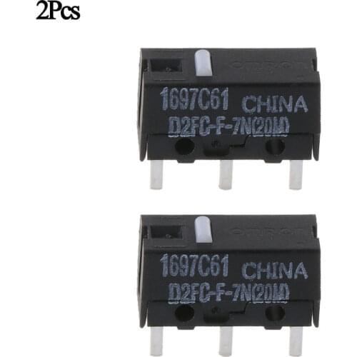 2Pcs Original OMRON Mouse Micro Switch D2FC-F-7N 20m for Logitech RAZER