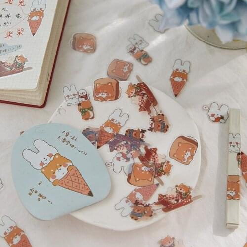 30sets/lot Kawaii Stationery Stickers Rabbit series DIY Craft Scrapbooking Album Junk Journal Happy Planner Diary Stickers