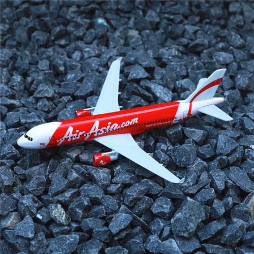 Air Asia Now Everyone Can Fly Airbus A320 Aircraft Model 6" Metal Airplane Diecast Mini Moto Collection Eduactional Toys