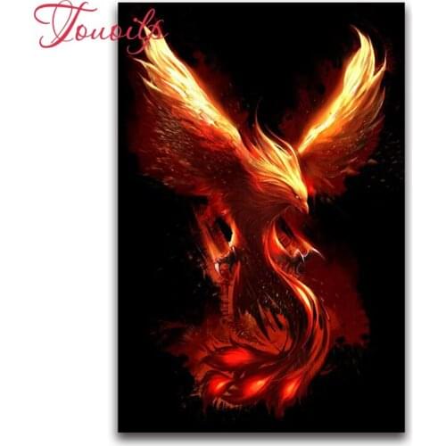 Full Square Diamond mosaic Cartoon bird Round Diamond embroidery Phoenix Fantasy 5D DIY Diamond painting Cross stitch Sun god
