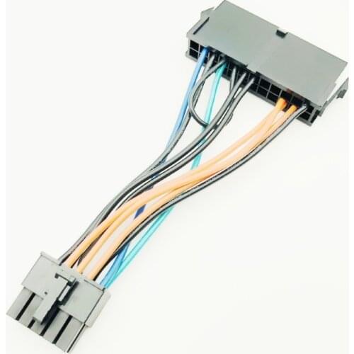 BTBcoin Computer Cable Connector ATX 24Pin Female to 10Pin Male Adapter Power Supply Cable Cord for Lenovo 10PIN Motherboard NEW