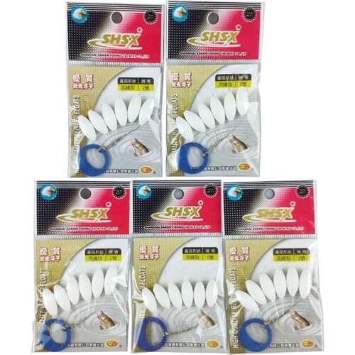 High Quality 5packs/lot Fluorescence Fishing Float Night Fishing Float 8 Size Seven Star Float Carp Fishing Accessory J254