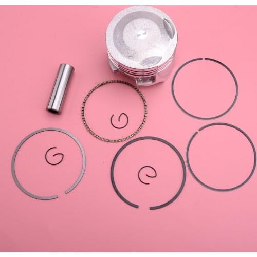 CITALL Motorcycle Cylinder Piston Set with 19mm Pin Ring Clip Kit Replacement 73mm fit for Honda XR250 XR 250 STD