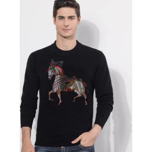 Winter 2021 Brand Mens sweater Diamond stone cotton Casual sweaters Street Casual