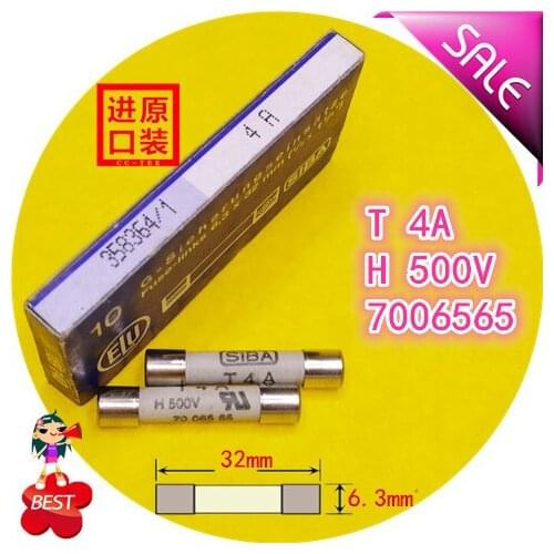 Germany production imported SIBA fuse T 4A H 500V 189140 7006565 fuse tube