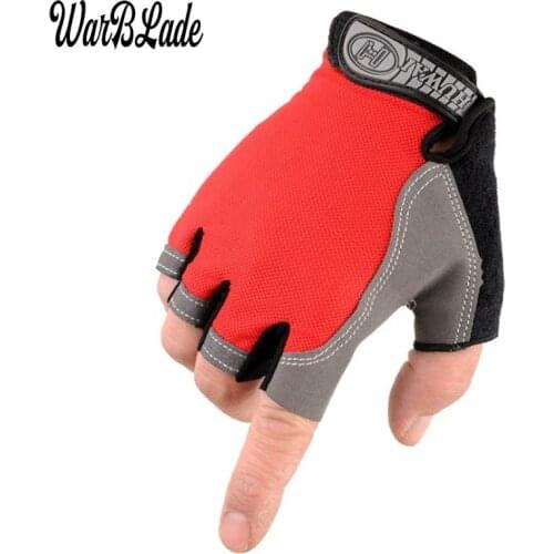 WBL 2019 New Hot Non-Slip Fingerless Gloves Men Women Half Finger With Gel Padded Lycra Work Out Mittens Guantes Mujer