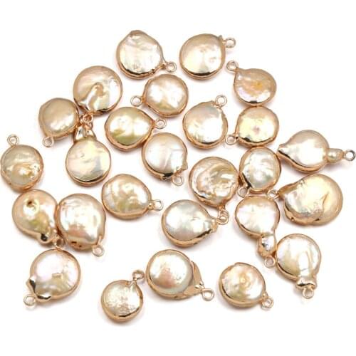 Natural Freshwater Pearl Pendants irregular shape Charms Pendants For jewelry making DIY Necklaces Bracelet earrings Accessories
