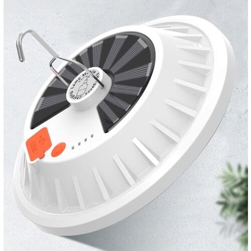 Portable LED Bulb Lamp Rechargeable Remote Control Solar Charge Lantern Emergency Night Market Light Outdoor Camping Home