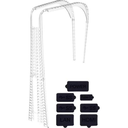 Dust Proof PC Case Cover Filter Jack Mesh Stopper Pack Dustproof Kit for PS5 DE UHD Gaming Console Game Prevent Silicone Plug