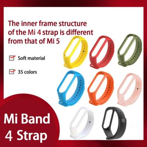 Bracelet For Mi Band 4 Strap Sport Silicone Miband 4 Wrist Correa Replacement Wristband For Xiaomi Mi Band 4 Strap