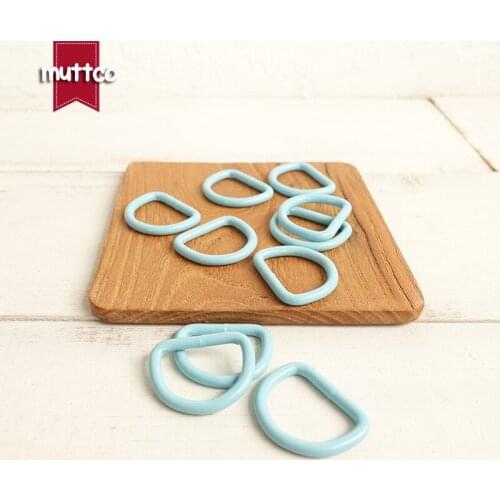 Retail metal colourful D ring DIY for Dog Collar 2.5cm Connection alloy metal Buckles DIY Semi Ring Webbing Clasp Clip CDK-20B